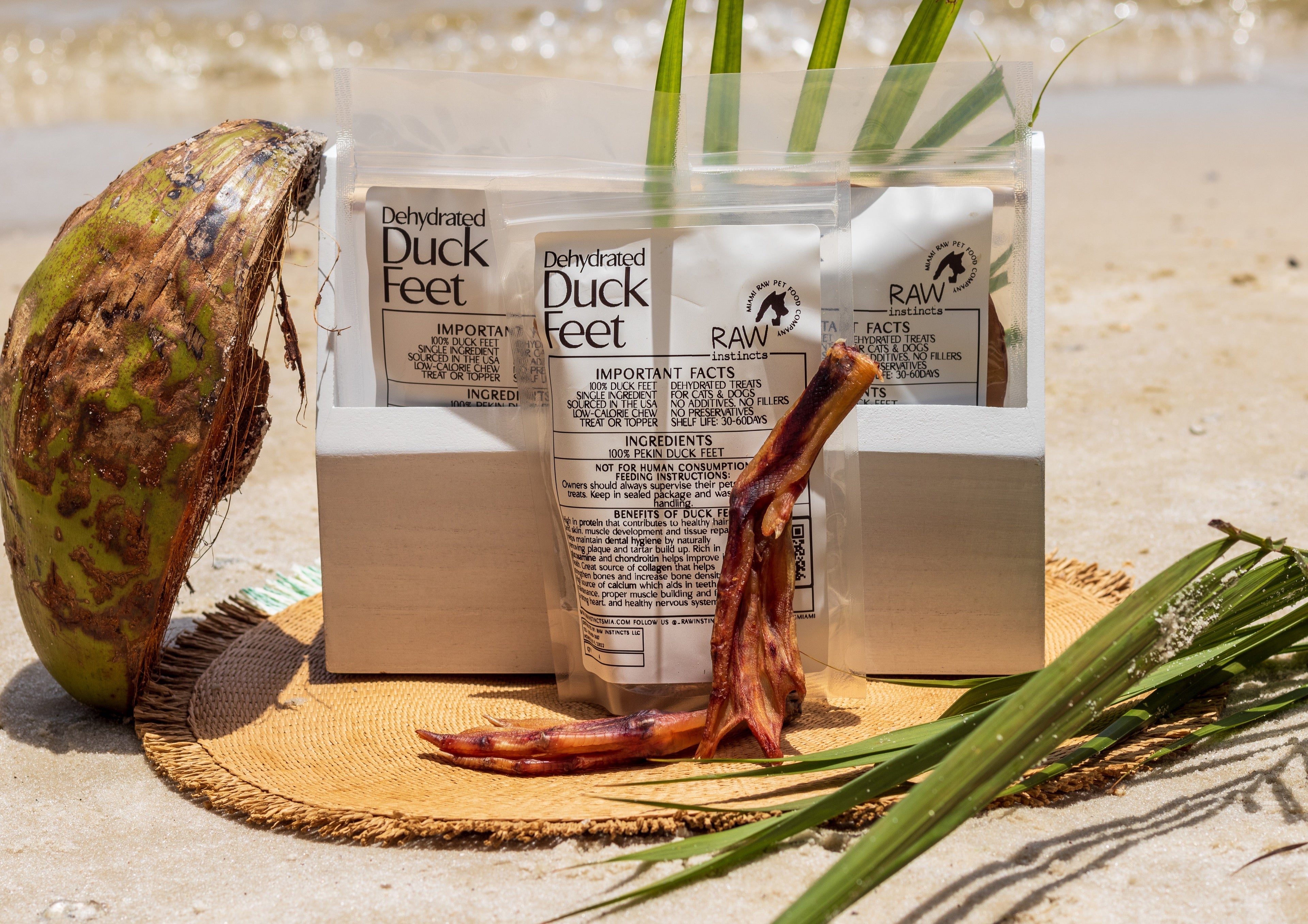 Dehydrated Duck Feet for Anxious Chewers — 100% Pekin Duck
