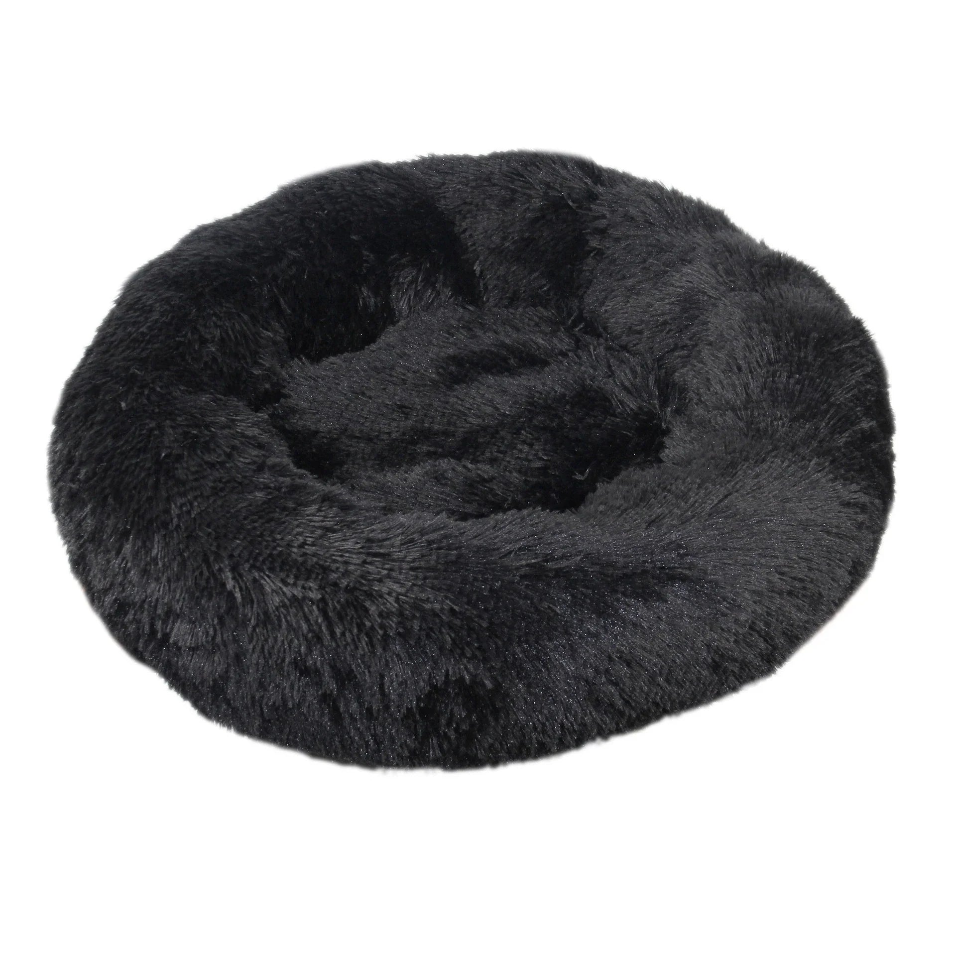 Orthopedic Donut Pet Bed – Calming Anti-Anxiety Round Dog & Cat Sofa, Washable Plush Bolster Bed (Fits 15.7–39.4 in / 40–100 cm)